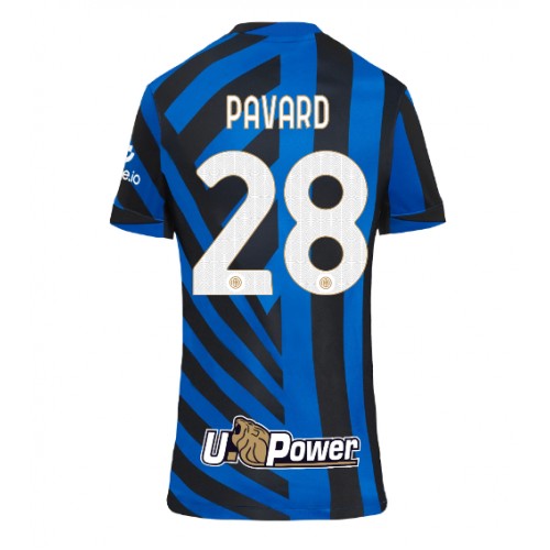 Fotballdrakt Dame Inter Milan Benjamin Pavard #28 Hjemmedrakt 2024-25 Kortermet